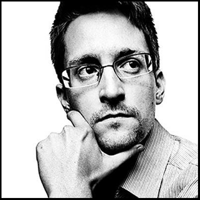 Photo of Edward Snowden.
